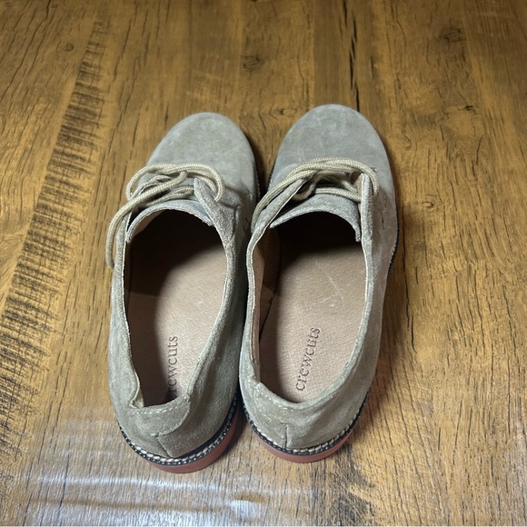 Crewcuts J. Crew Suede Oxford’s Contrast Rubber Sole Boys Shoes - Picture 3 of 9